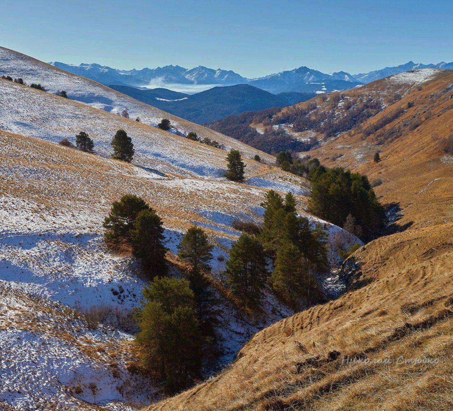 кавказ горы зима, Николай Стюбко