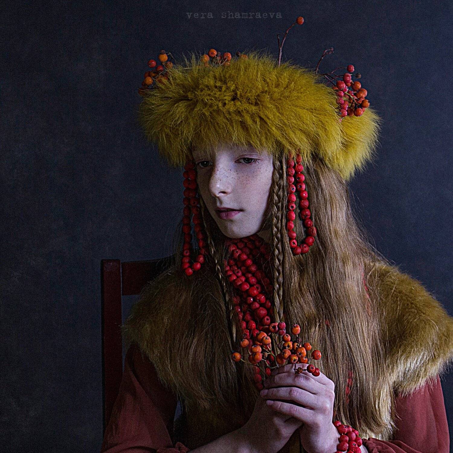 рябиновые бусы детский портрет вера шамраева, Вера Шамраева