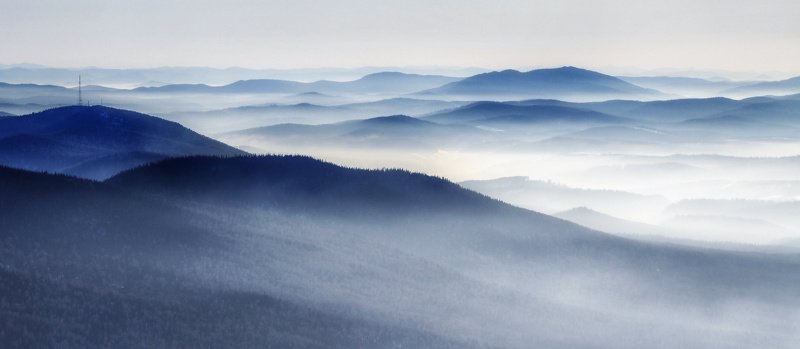 Синие горы Шерегеша фото превью