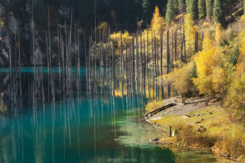каинды, казахстан, кунгей алатау, пейзажи казахстана, фото казахстана, коянды, фототур казахстан, горы казахстана, озера казахстана, сентябрь, осень в казахстане, Каинды озеро фото превью