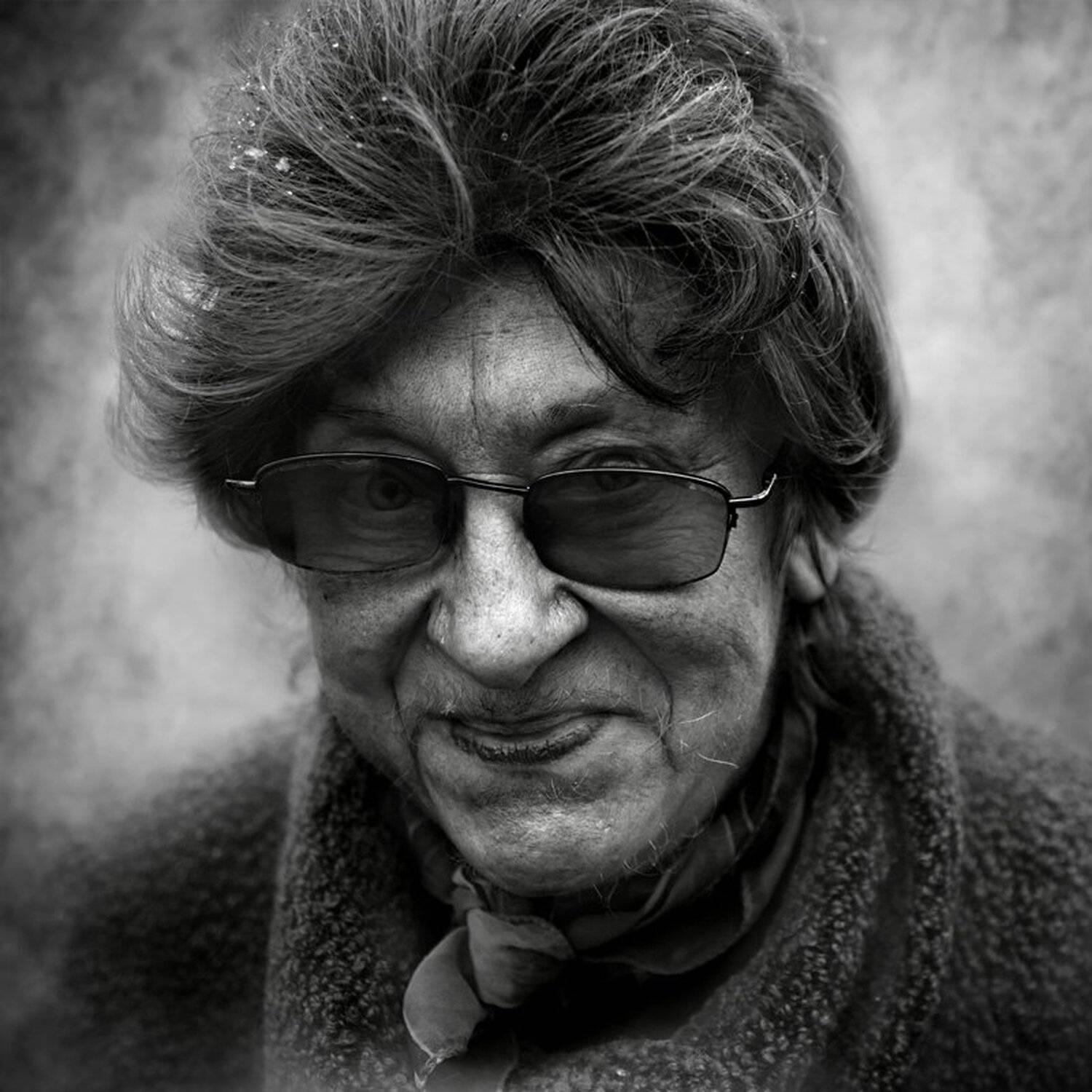не первый снег. Автор: Юрий Калинин портрет, юрий_калинин, лица, черно_белое, юрец, уличная_фотография,люди, санкт_петербург, Юрий Калинин