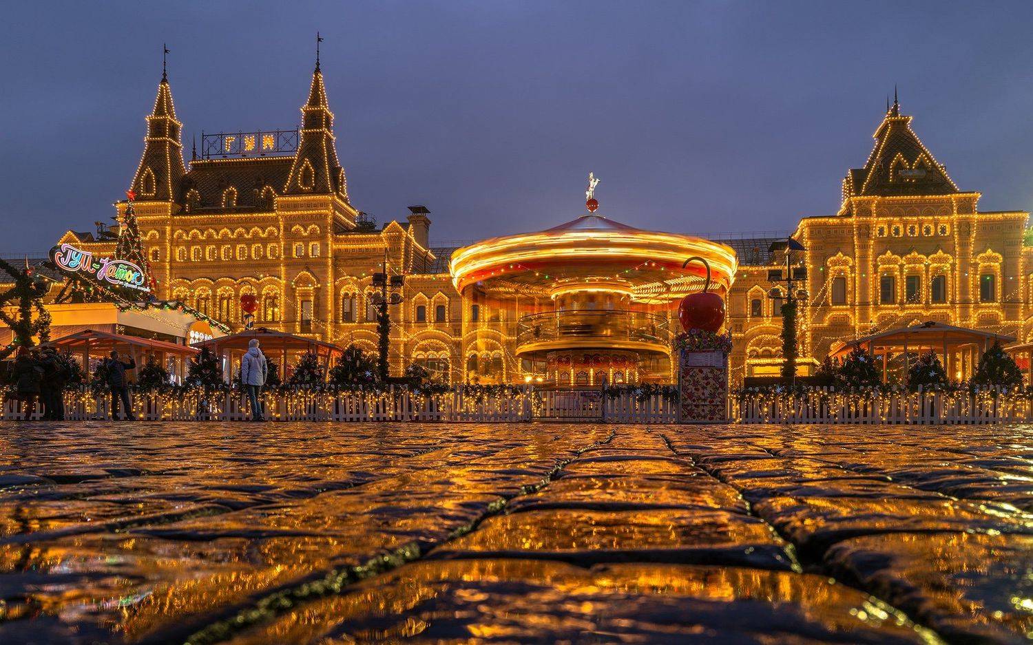 город, москва, гум, красная, площадь, отражение, карусель, Юрий Дегтярёв