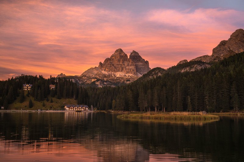 Закат на озере Мизурина фото превью
