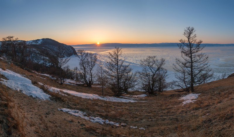байкал, пейзаж, закат, природа, путешествие, сибирь Байкальский вечер фото превью