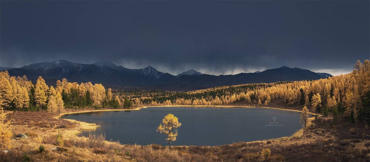 алтай, россия, озеро, горы, осень, пейзаж, природа, Дмитрий Купрацевич