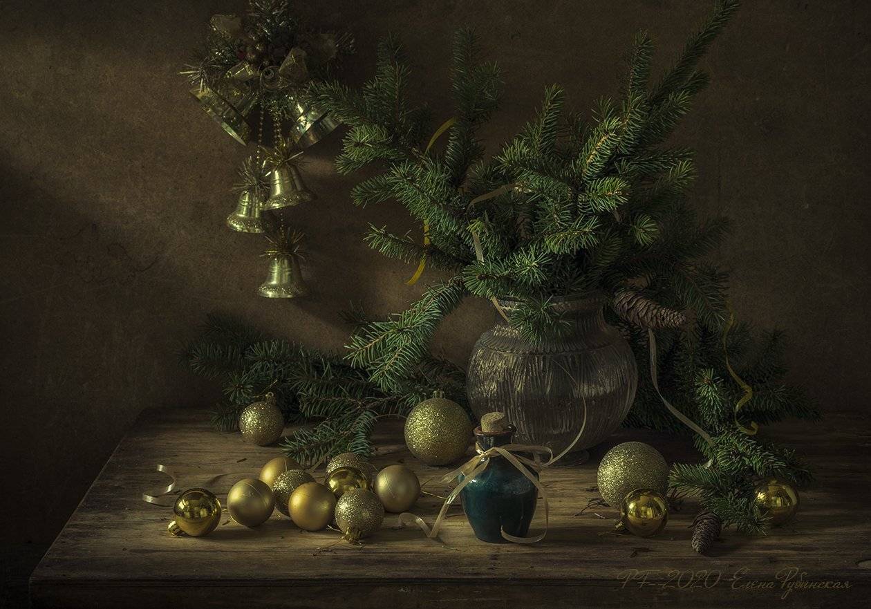 натюрморт,новый год, Елена Рубинская