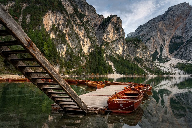 Вечер на озере Брайес фото превью