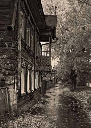 в городе осень