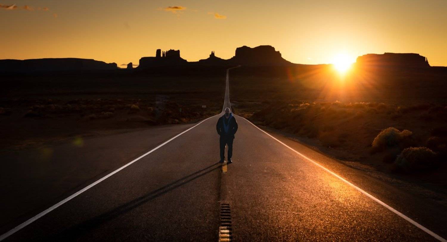 monument valley, road, forest gump, Jarkko J&auml;rvinen