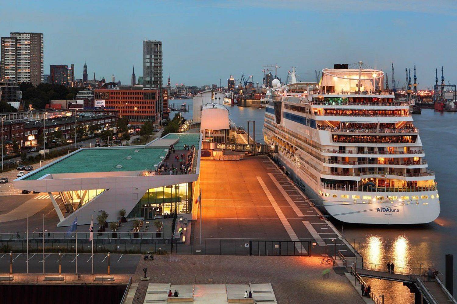 германия, гамбург, порт, эльба, вечер, Игорь Дубровский