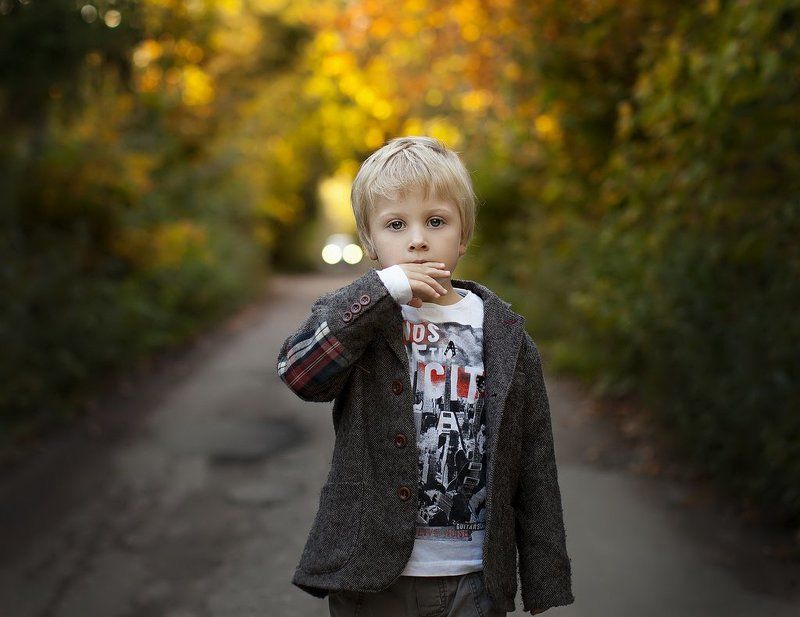 Осенний путь фото превью