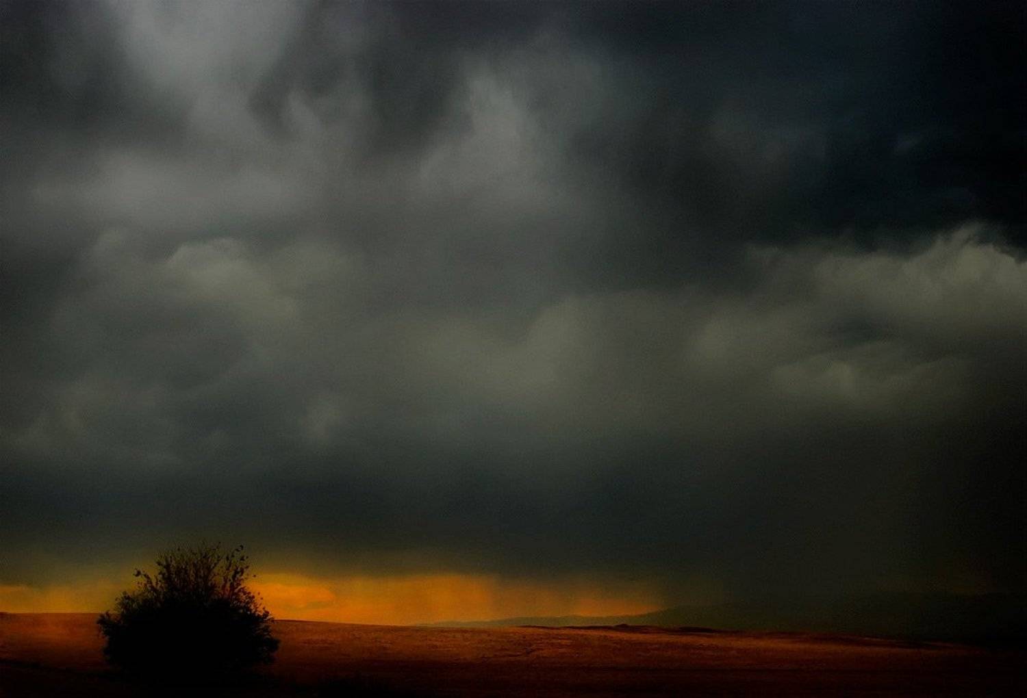 непогода в степи, ненастье, rizhickh, rizhickh