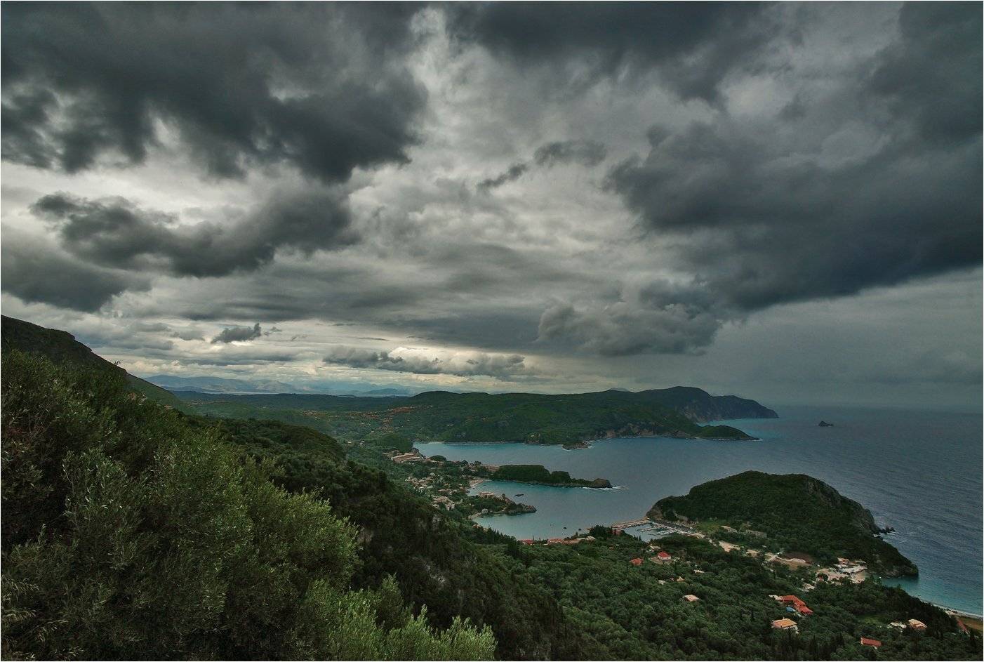 греция, корфу, паолеокастрица, тучи, море, природа, Сергей Гаспарян