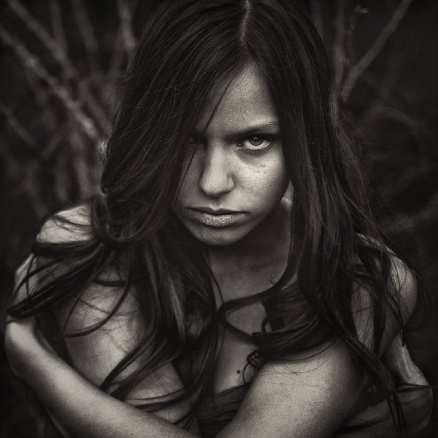 octopus, portrait, woman, girl, женщина, девушка, портрет, осьминог, Rafał Kurs