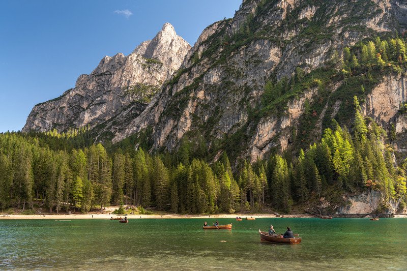 Солнечный день на озере Брайес фото превью