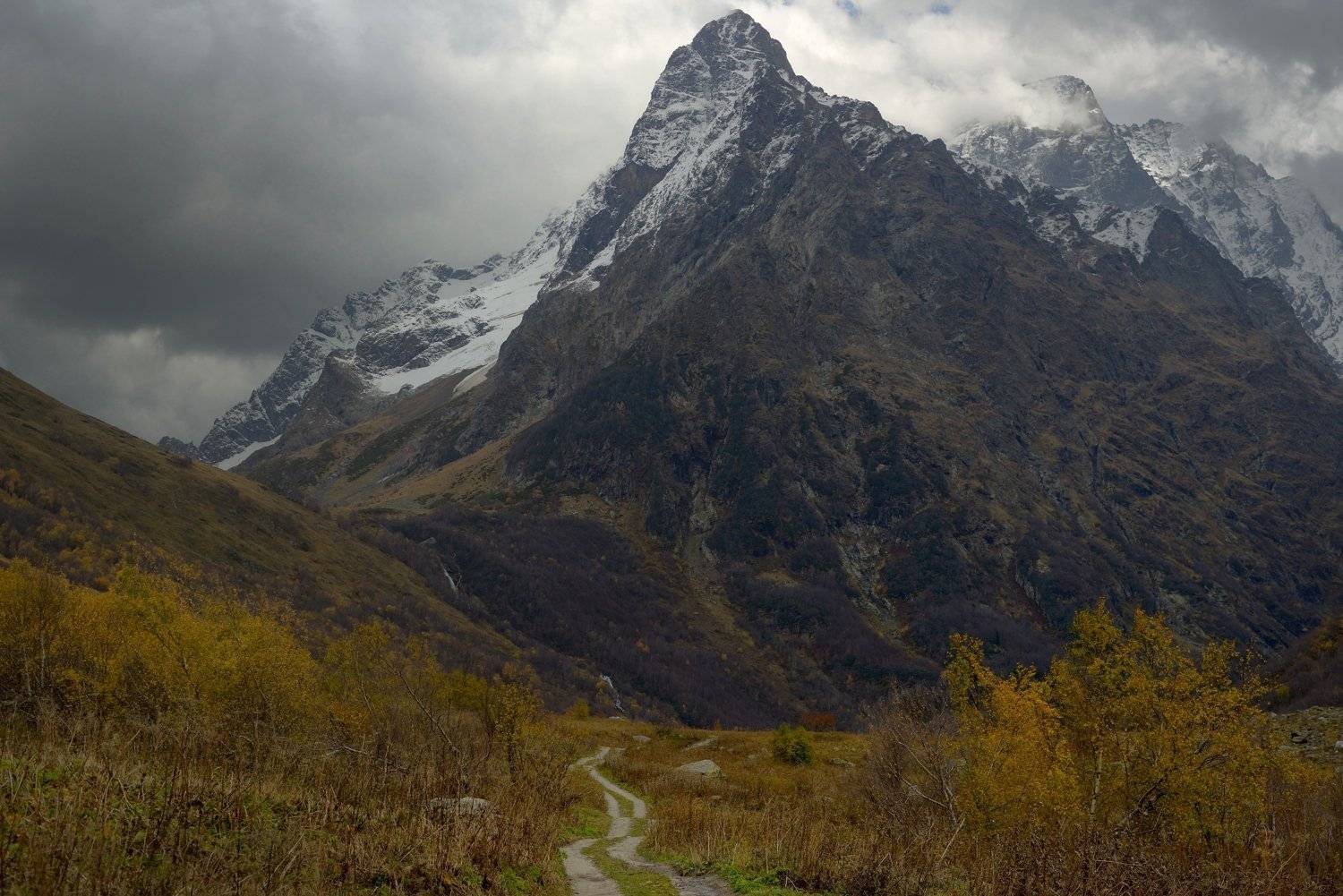 горы кавказ осень рассвет домбай, Александр Жарников