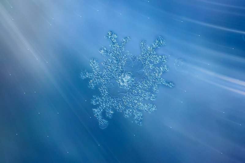 снежинки, абстракция  фото превью