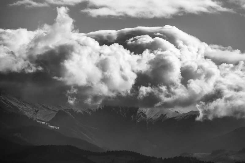 mountains landscape photography Clouds фото превью