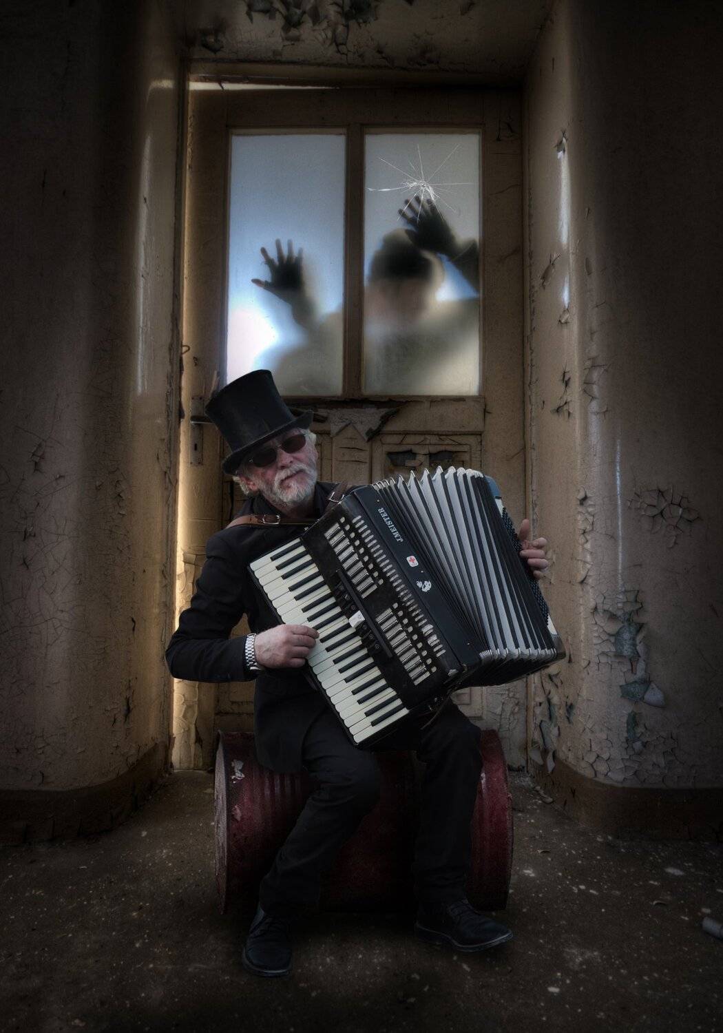 музыкант, комната, тени, Sergii Vidov