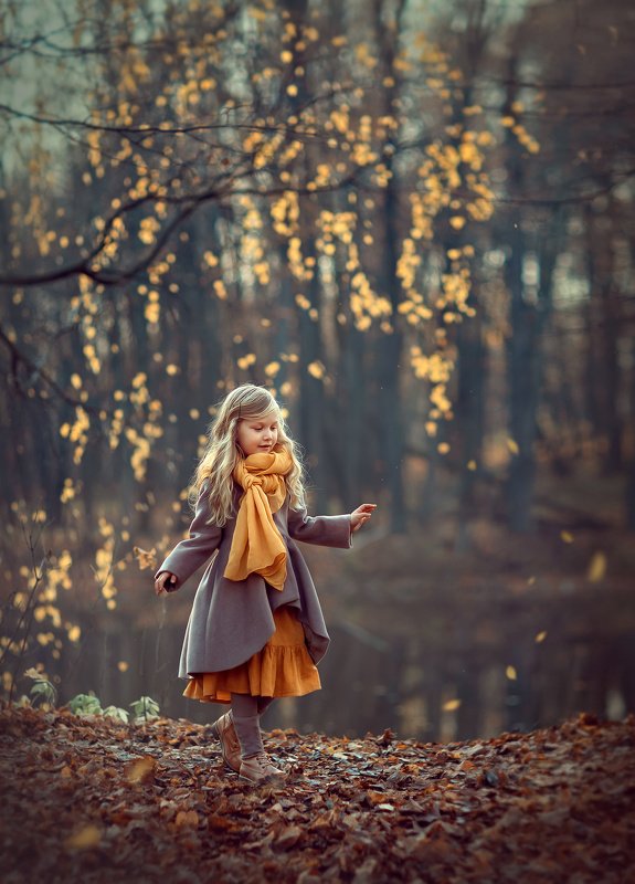 девочка, осень, волшебная фотография, детская фотосессия, детская фотография, катрин белоцерковская, kateblc Осень фото превью