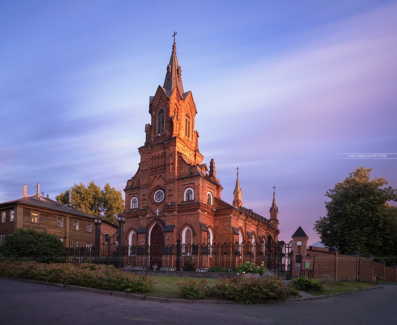 capriccio, veduta, photoartist, ведута, каприччио, фотохудожник, владимир, храм, церковь, арт, артем мирный, россия, католический, святого розария, artyom mirniy, vladimir, city, art, дева мария, Католическая церковь святого Розария Пресвятой Девы Марии фото превью