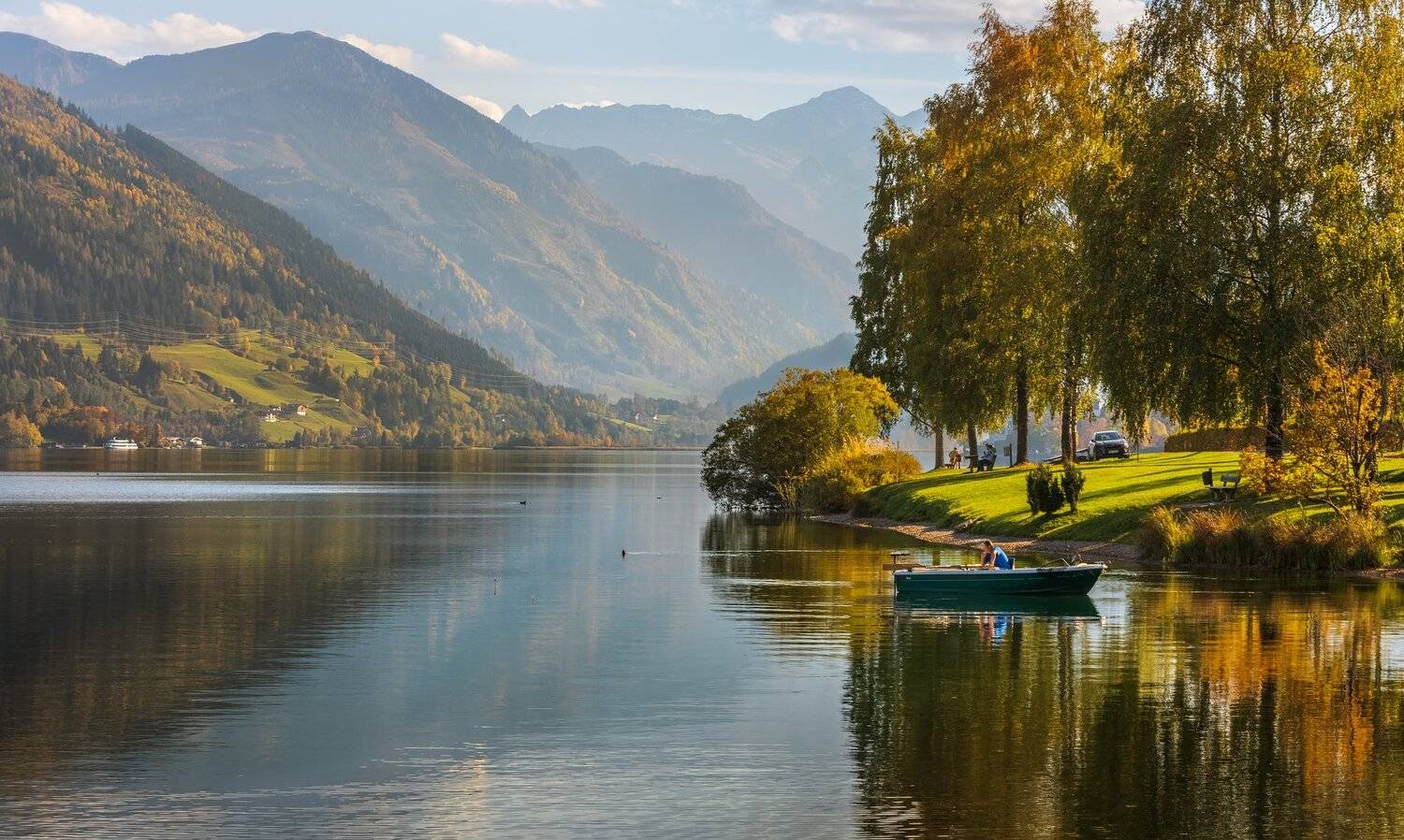 австрия, озеро, горы, осень,  Marat Max (Марат Макс)