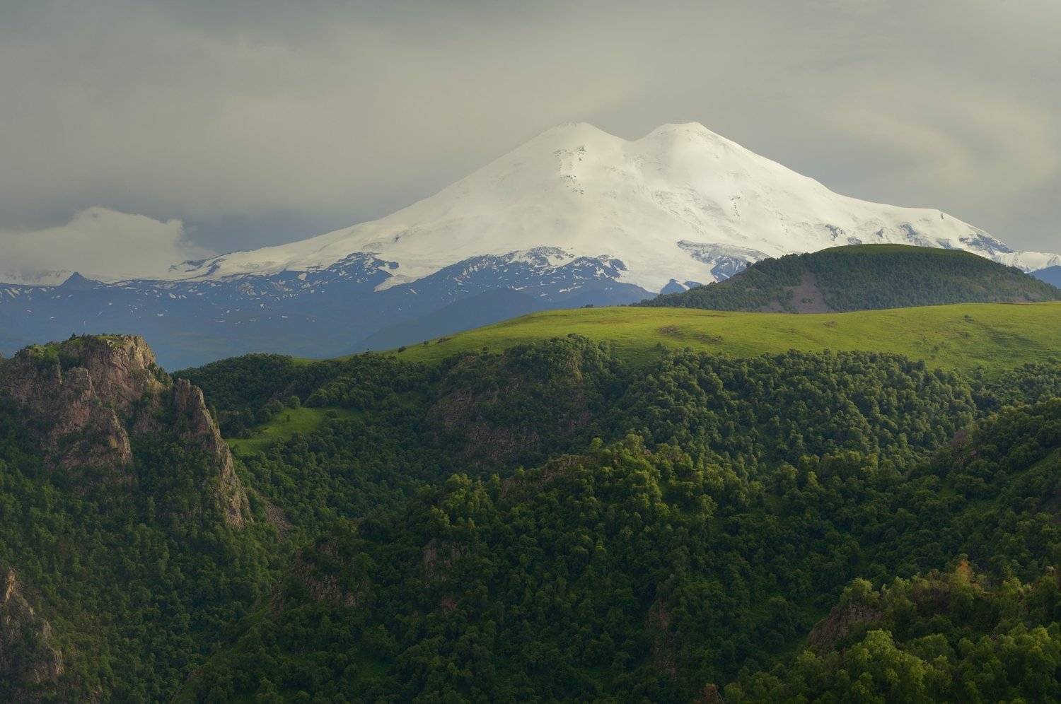 горы кавказ лето эльбрус, Александр Жарников