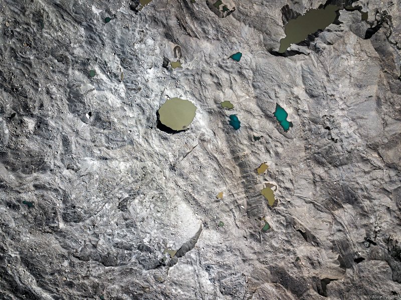 ледник, горы, Пакистан, Каракорум Ледник Балторо с высоты полета фото превью