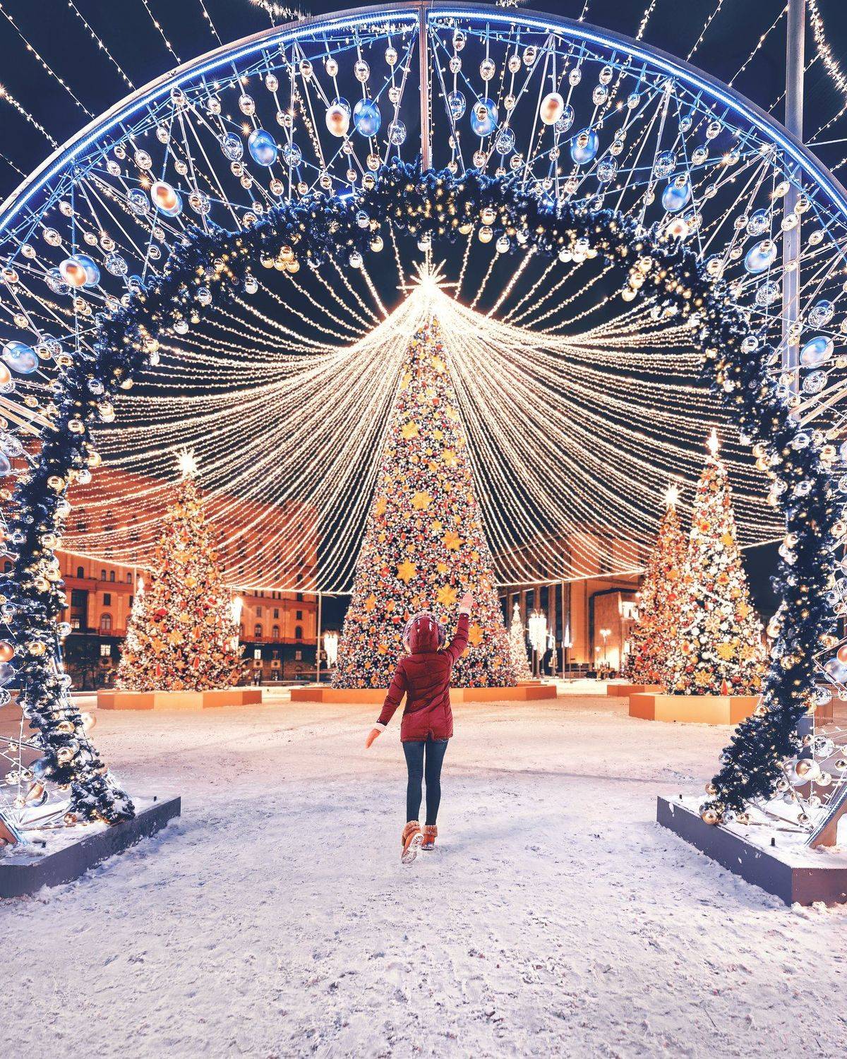 москва, новый год, new year, moscow, decoration, праздник, снег, snow, лубянская площадь, елка , Анастасия Мазурева