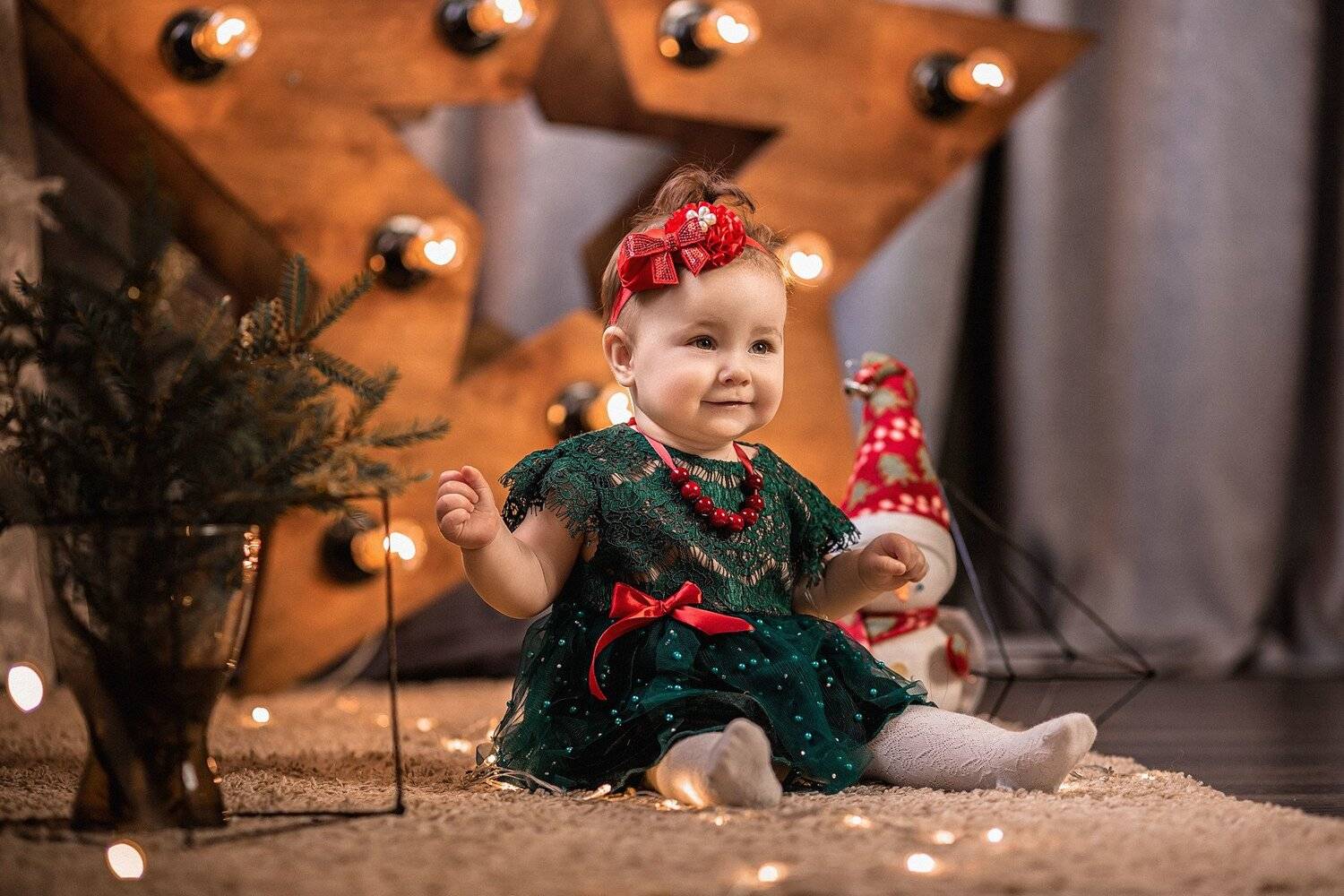 девочка, фотосессия, портрет, студия, portrait, young, little girl, child, beautiful, новогодняя фотосессия, новый год 2020, Владимир Васильев