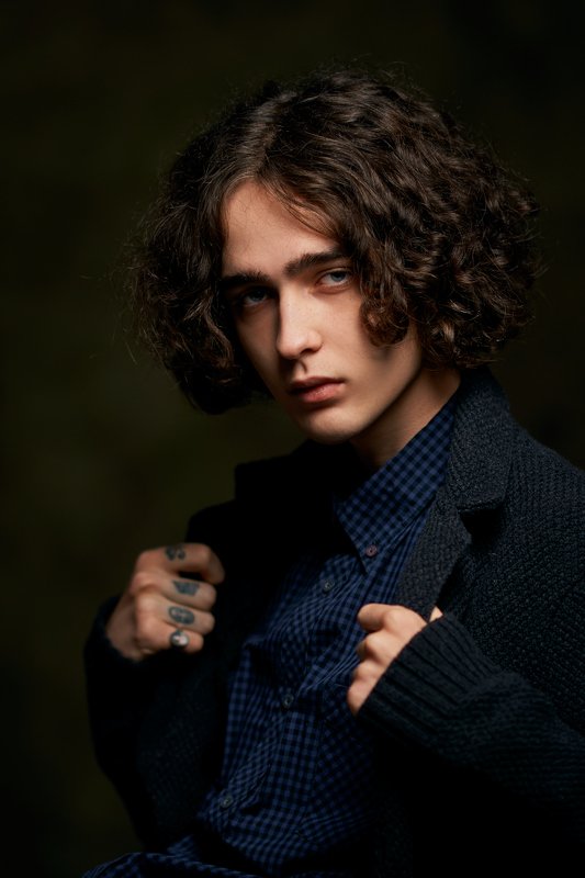 portrait, lowkey, black, hair, men, tattoo Никита фото превью