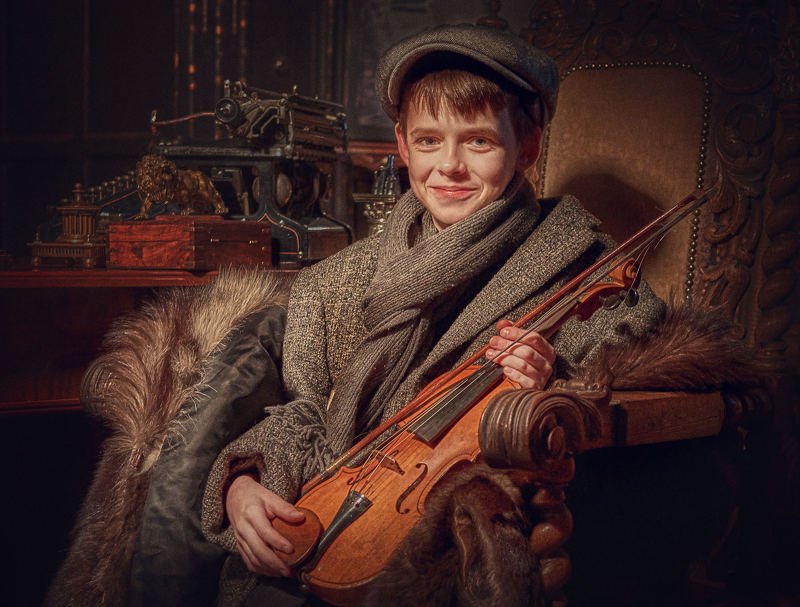 портрет, студия_цитадель, модель, жанр, rekhov Маленький музыкант фото превью