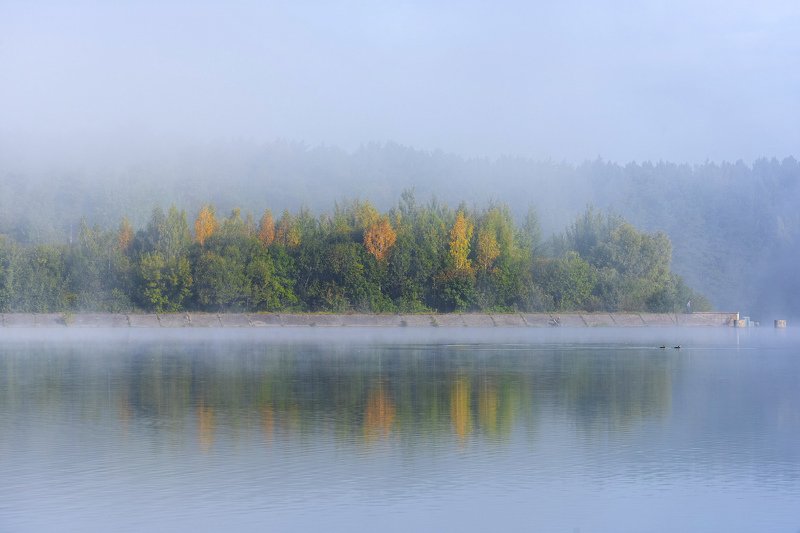 утро, туман, солнце Уходит утренний туман... фото превью
