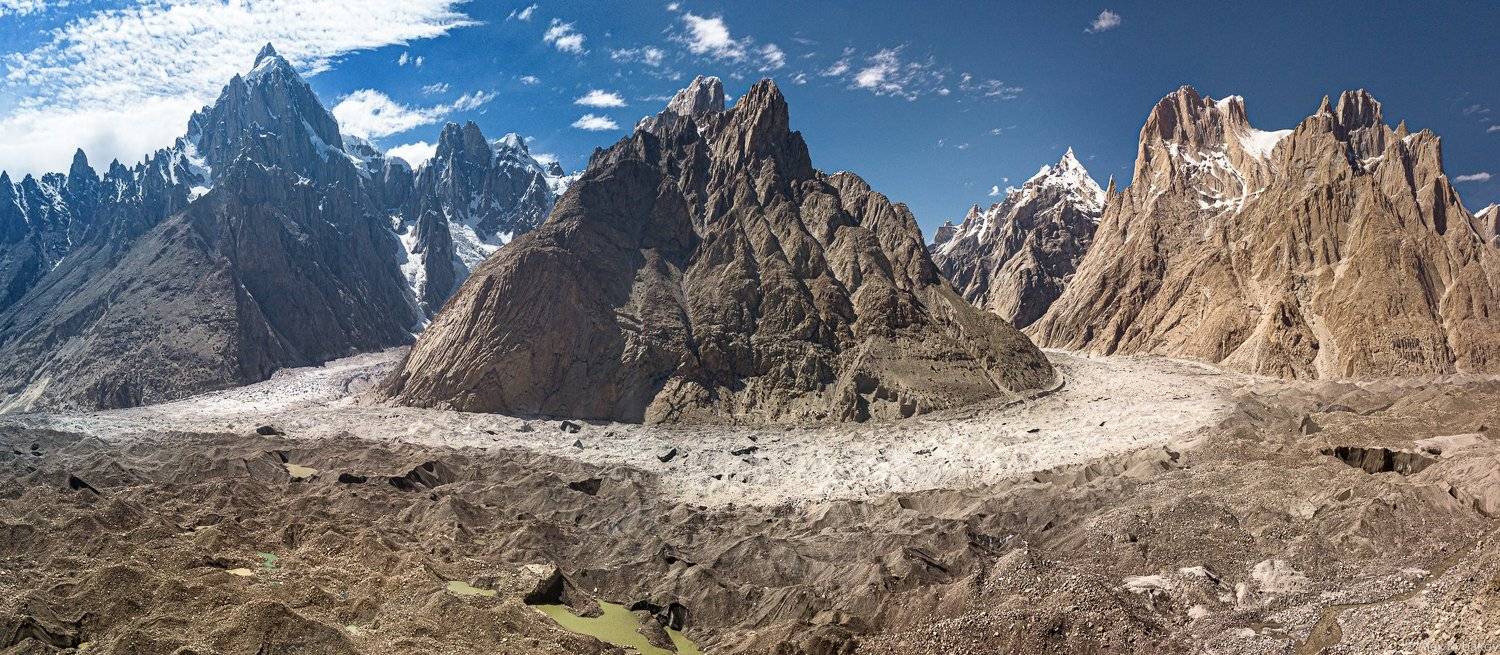 горы, панорама, ледник, Пакистан, Каракорум, Александр Рыбаков