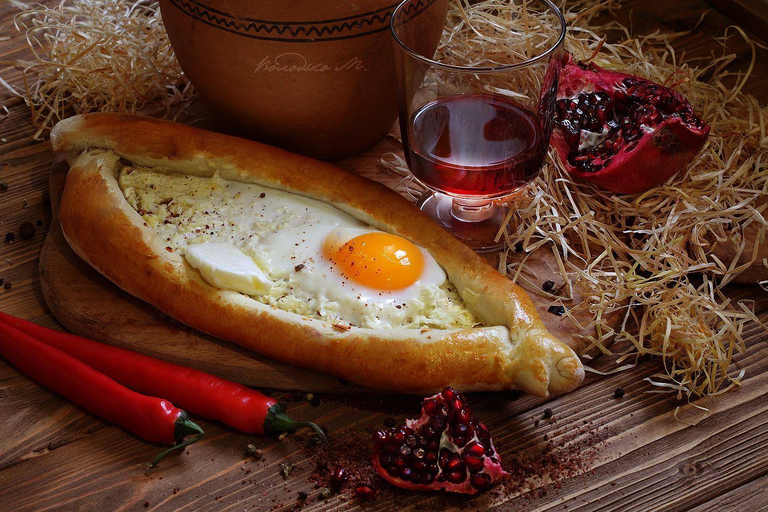 хачапури,вино, Марина Володько