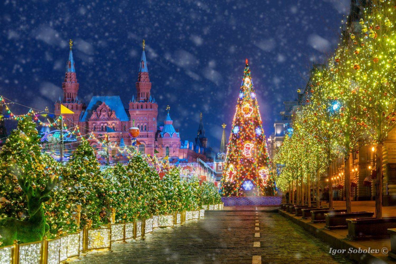 новый год, москва, красная площадь, new year, moscow, red square, Игорь Соболев
