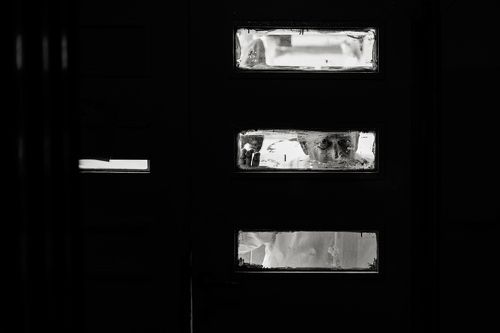 Peeking out of the groove