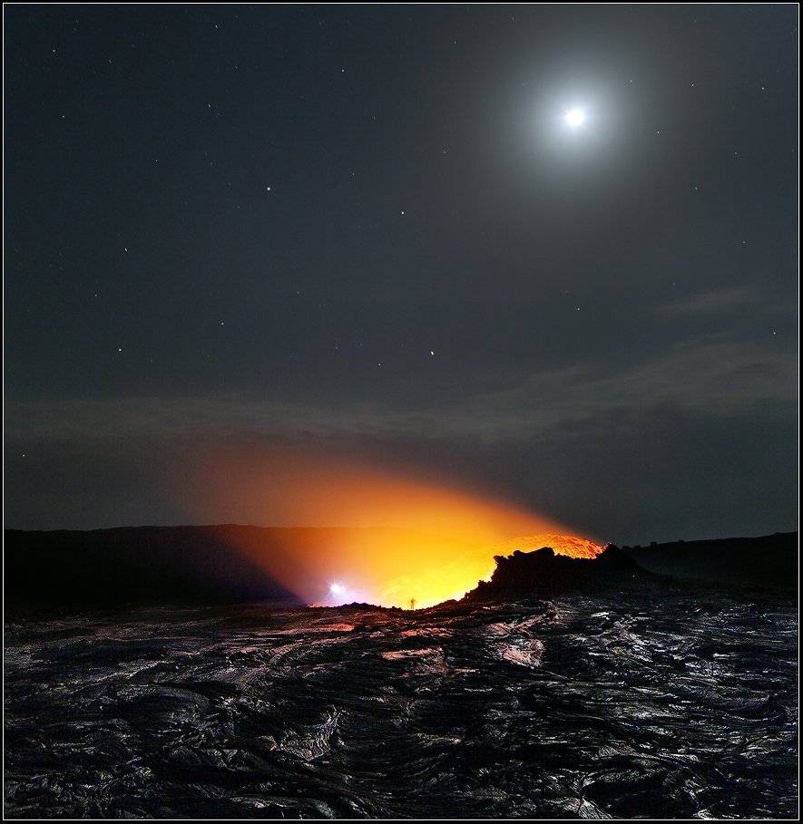 вулкан, кратер, эрте-але, Yury Pustovoy