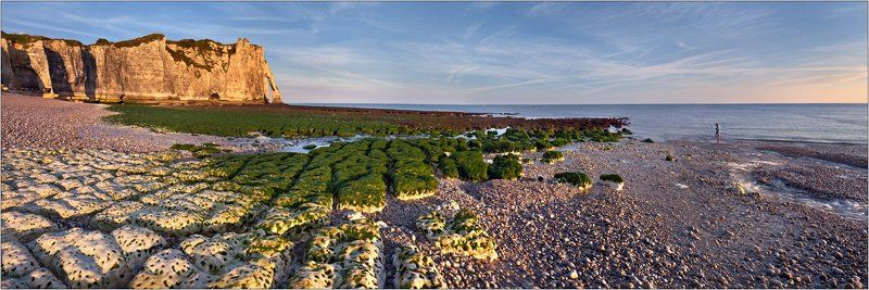 этрета, étretat Утро на берегах Нормандии фото превью