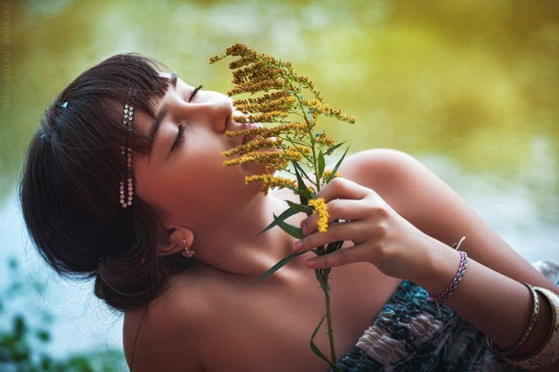 лето, девочка, ребенок, озеро Анастасия фото превью