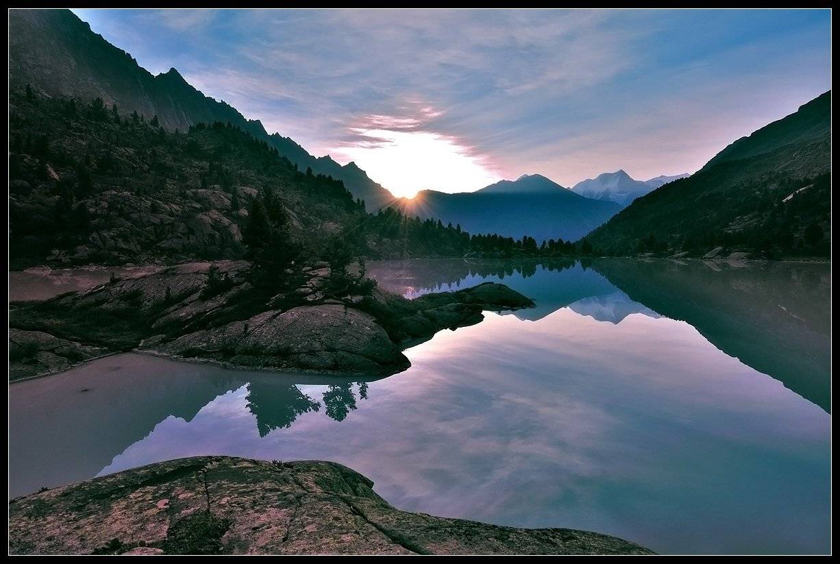 алтай, оз.дарашколь, утро, АНАТОЛИЙ ДОВЫДЕНКО