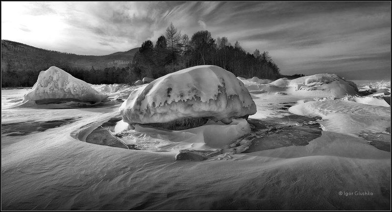 байкал, бурятия, лед, мороженое Пломбир фото превью