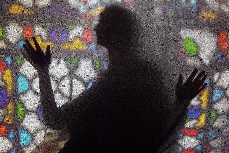 silhouette, woman, color, fine art Woman Sketching фото превью