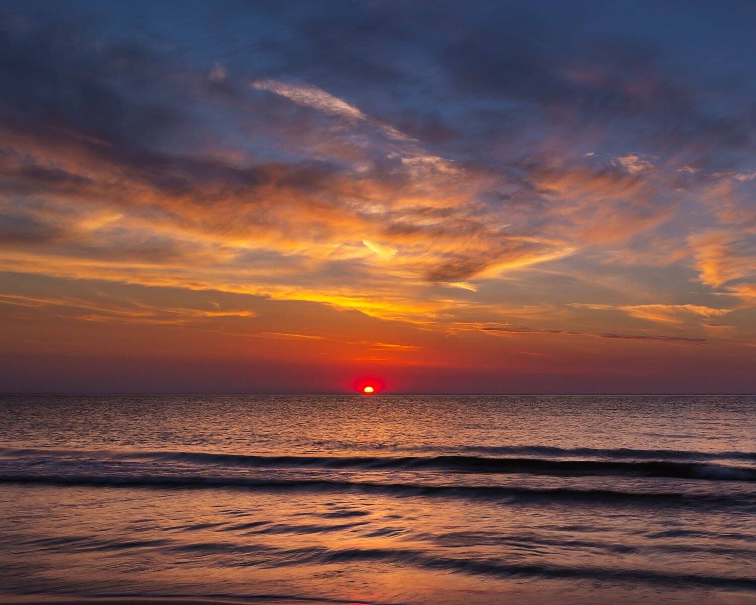 sea,landscape,clouds,summer,light,nikon,sun,sunset,baltic,, Krzysztof Tollas