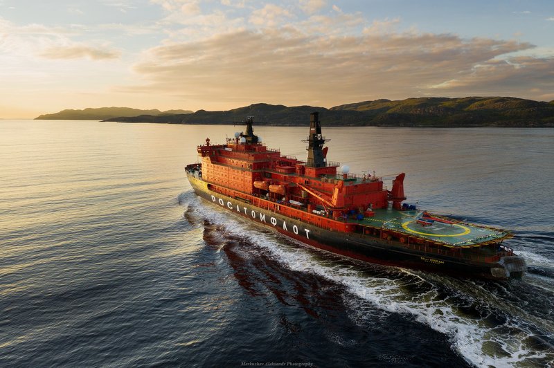 рассвет, заполярье, ледокол, лето 50 лет Победы фото превью