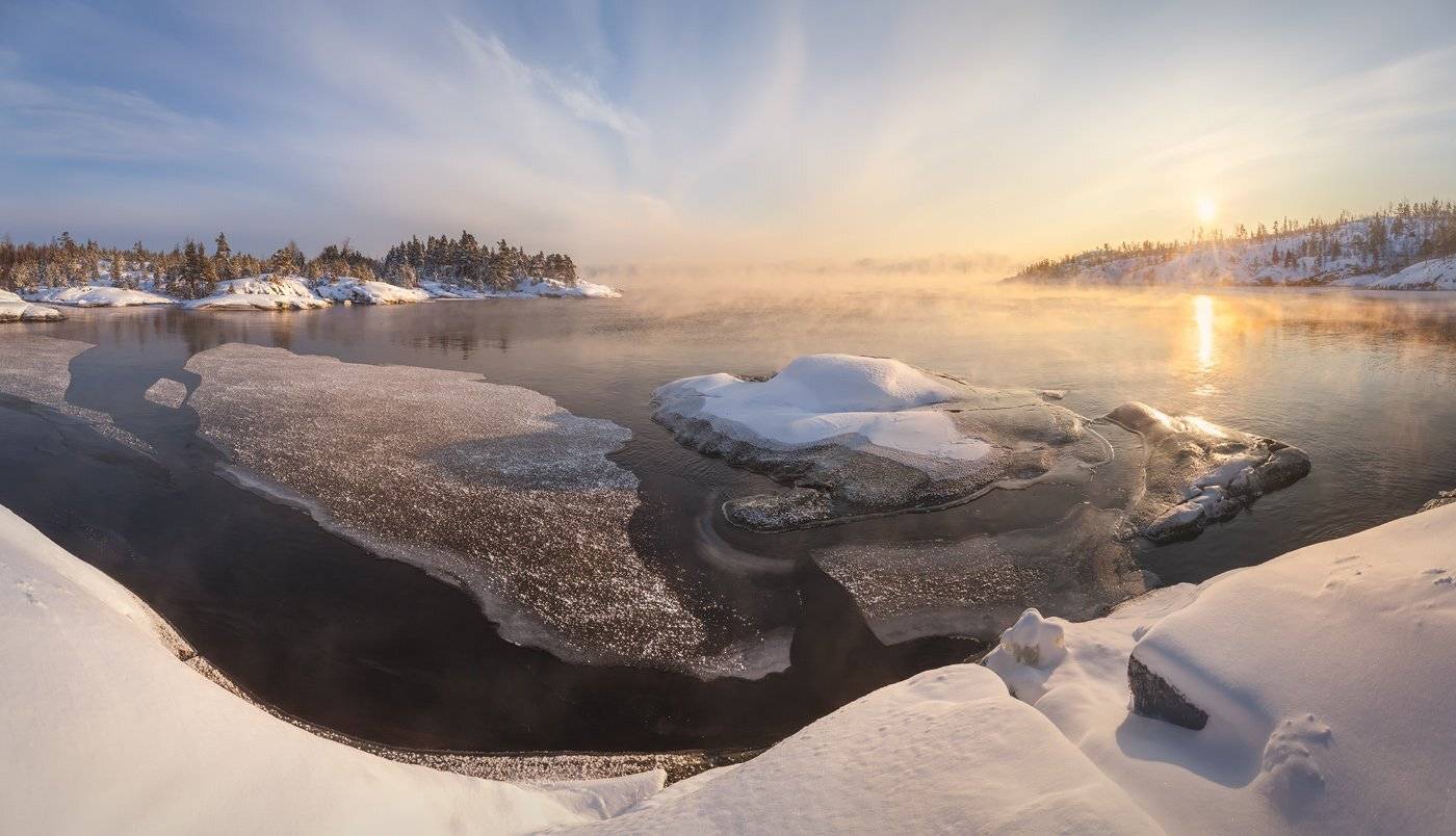 шхеры Ладоги, Карелия, шхеры зимой, зимняя Ладога, Арсений Кашкаров