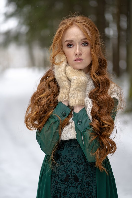 girl, portrait, redhead, redhair, sony a7 III, sony 85/1.8, mirrorless, face, eyes, people, forest, winter, street, park, ivanovo, russia, porusski, russian girl, kirill sokolov, рыжая, портрет, лес, снег, зима, веснушки, беззеркалка, кирилл соколов Anna фото превью