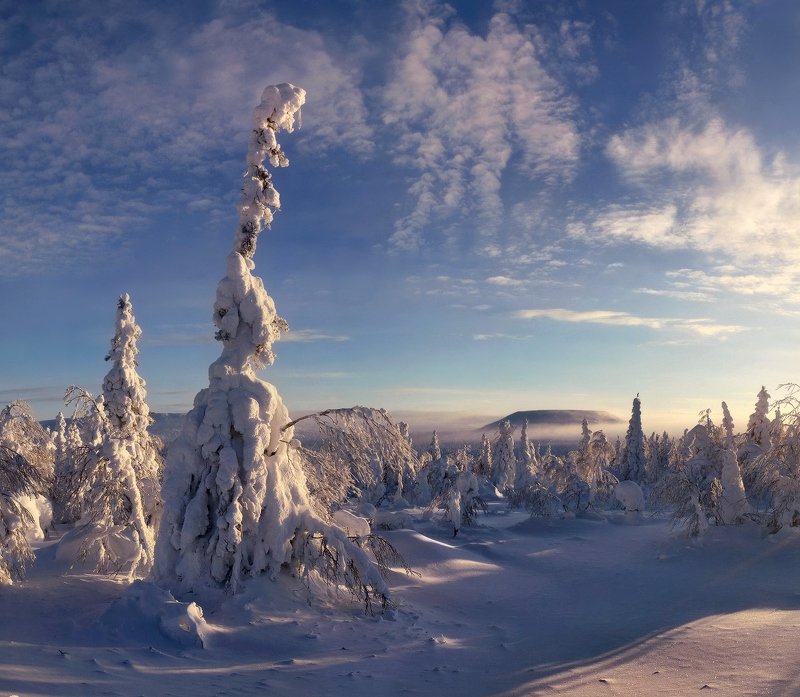 зима, урал, снег, горы На Главном Уральском... фото превью