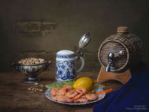 Натюрморт с кружкой пива