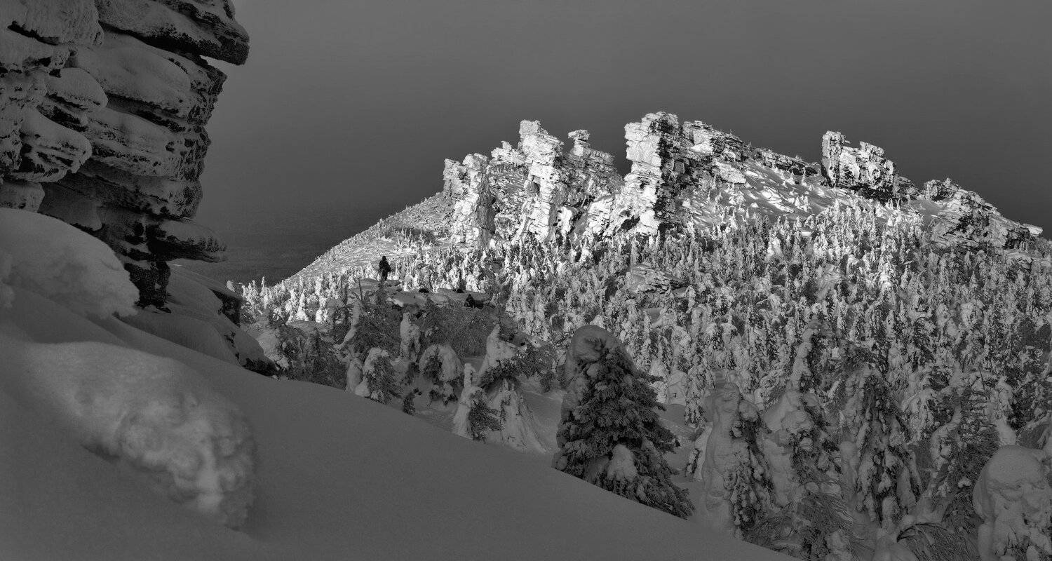 урал, зима, горы, скалы, колчимский камень, Сергей Макурин